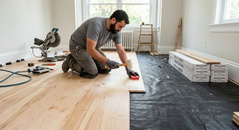 Birch Floor Installation in York, PA