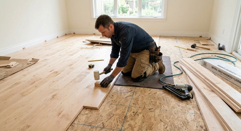 Birch Floor Installation in York, PA