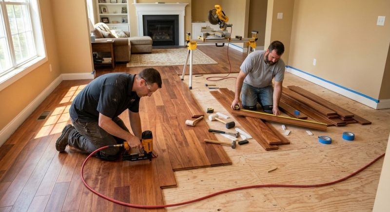 Cherry Floor Installation in Parkton, MD