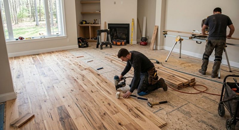 Hickory Floor Installation in York, PA
