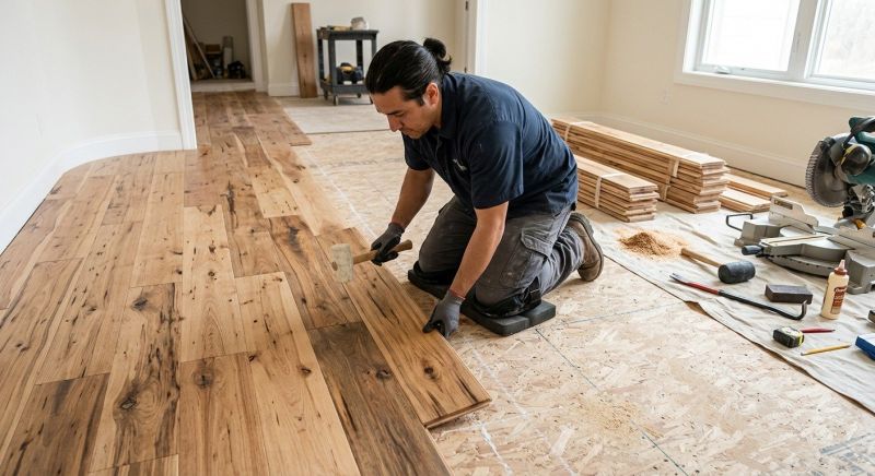 Hickory Floor Installation in York, PA