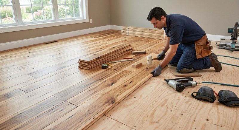 Hickory Floor Installation in York, PA