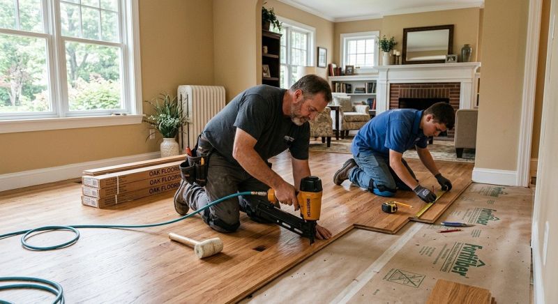 Oak Floor Installation in Mechanicsburg, PA