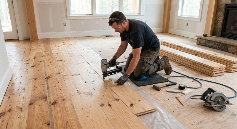 Pine Floor Installation in York, PA