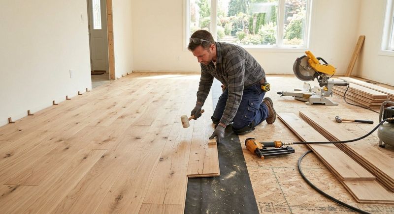 White Oak Floor Installation in York, PA